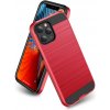 Pouzdro a kryt na mobilní telefon Pouzdro AppleMix Apple iPhone 12 / 12 Pro - broušené povrch - plastové / gumové - černé / červené