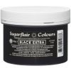 Potravinářská barva a barvivo Sugarflair MAXIMUM concentrated gelová barva Black extra XXL černá 400 g