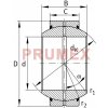 Ložisko kola INA GE 25-FO-2RS (GEH 25 ES-2RS) kloubové ložisko ocel/ocel