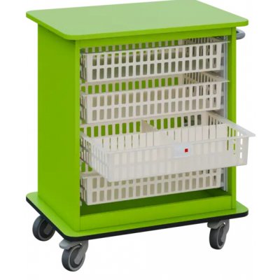 DEXTER 22 ABS vozík boxový, otevřený, 880x750x520 mm, jarní zeleň – Hledejceny.cz