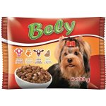 Akinu BELY Kapsičky hovězí kuřecí telecí játra ve štávě pamlsek pro psy 4 x 100 g – Sleviste.cz