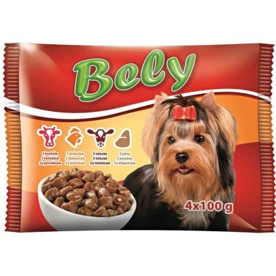 Akinu BELY Kapsičky hovězí kuřecí telecí játra ve štávě pamlsek pro psy 4 x 100 g – Sleviste.cz