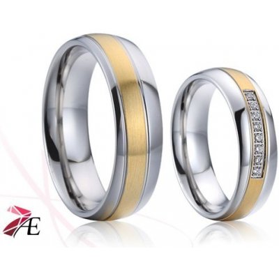 Goldstore Ocelové snubní prsteny 020 Brad a Angelina 5.03.SNP020