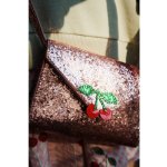 Konges Slojd Kabelka Love Letter Cherry Pink Glitter – Zboží Dáma