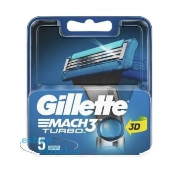 Gillette Mach3 Turbo 3D 5 ks