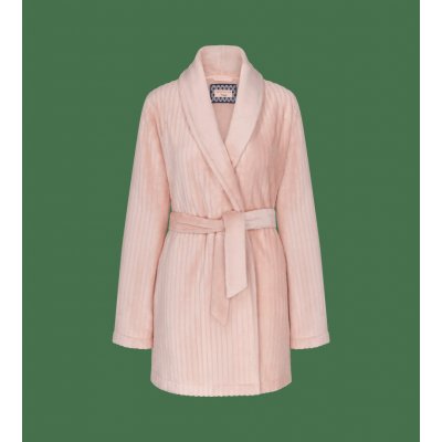 Triumph dámský župan Robes Fleece Robe 3/4 LIGHT PINK sv. růžový