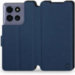 Mobiwear Semiš Motorola Moto G86 5G Modré & Černé – Zboží Živě