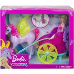 Barbie Princezna v kočáru a pohádkový kůň – Zboží Mobilmania