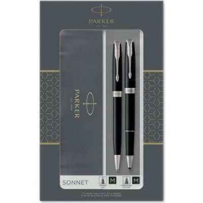 Parker 1501/8893259 Sonnet Black CT sada rolleru a tužky – Zboží Živě