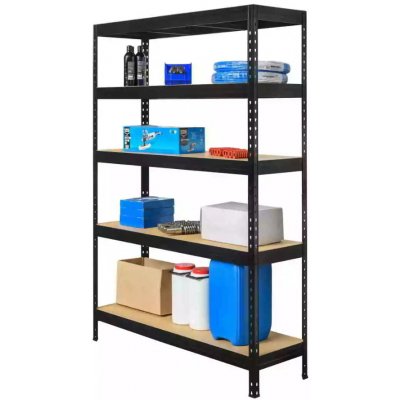 Kovona Praktik 1800 x 1200 x 450 mm 5 polic černá kov VRPRV1801204505C0001 – Hledejceny.cz