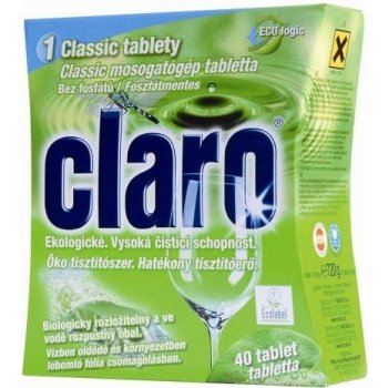 Claro Eco Classic tablety do myčky 40 ks