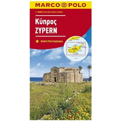 MARCO POLO Karte Zypern 1:200 000. Chypre. Cyprus