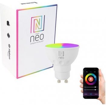 Immax NEO SMART žárovka LED GU10 6W RGB+CCT barevná a bílá, stmívatelná, Wi-Fi, TUYA