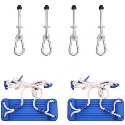 vidaXL Houpačky 2 ks s lezeckými kameny Modrý – Sleviste.cz