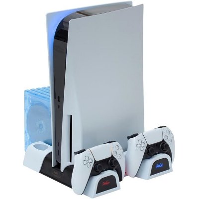 Froggiex FX-P5-C3-W PS5 Multifunctional Cooling Stand + Headset holder – Zboží Mobilmania