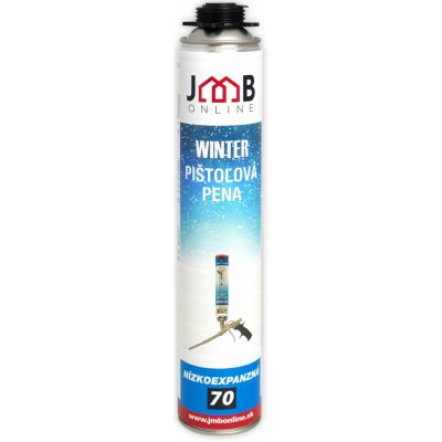 JMB WINTER Zimní montážní nízkoexpanzní polyuretanová pěna pistolová 830 ml – Zbozi.Blesk.cz