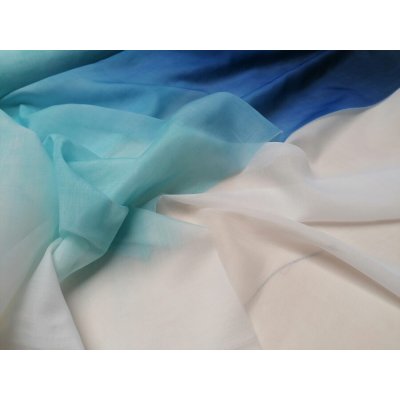 Lehký dekorační závěs HAPPY modrá šíře 300 cm – Sleviste.cz