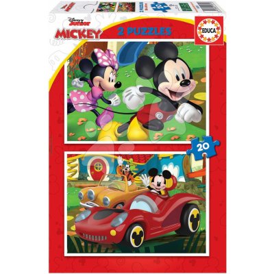 Educa Mickey Mouse Fun House Disney 2 x 20 dílků – Zboží Mobilmania