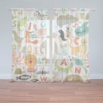 Sablio Záclony Zoo abeceda: 2ks 150x250cm – Hledejceny.cz