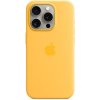 Pouzdro a kryt na mobilní telefon Apple Apple iPhone 15 Pro Silikonový kryt s MagSafe paprskově žlutý MWNK3ZM/A