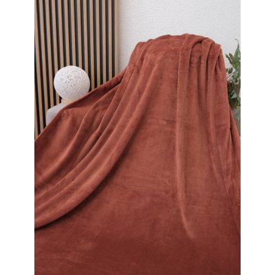 MKLuzkoviny.cz deka mikroplyš Exclusive Laura terakota 150x200 – Zbozi.Blesk.cz