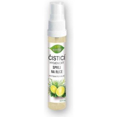 Bione Cosmetics čistící sprej na ruce lemongrass a limeta 27 ml