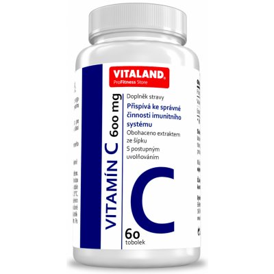 Vitaland Vitamin C 600 mg 60 kapslí – Zbozi.Blesk.cz