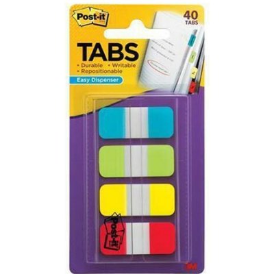 3M POSTIT Samolepicí záložky, mix barev, 16 x 38 mm, 4x 10 ks, 3M POSTIT 7100070595 ,balení 40 ks – Hledejceny.cz
