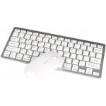 AppleKing 2v1 sada bezdrátové klávesnice a Bluetooth bezdrátové myši - stříbrná – Zboží Živě