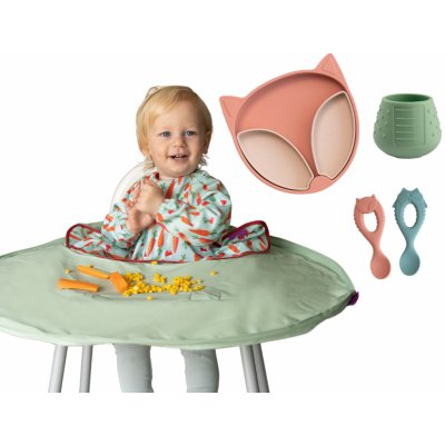 Tidy Tot kompletní jídelní set šalvějová Liška – Zboží Dáma
