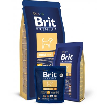 Brit Premium Adult M 3 x 15 kg – Zboží Mobilmania