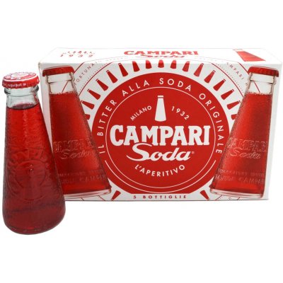 Campari soda 10% 5 x 0,098 l (holá láhev) – Zboží Dáma