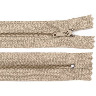 Spirálový zip No 3 délka 40 cm pinlock, malé, 307 krémová – Hledejceny.cz