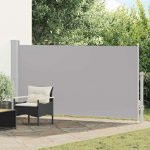 vidaXL Zatahovací boční markýza 160 x 300 cm šedá – Zboží Mobilmania