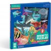 Magnetka pro děti Mudpuppy Magnetické puzzle Hlubiny moří 2x20 dílků