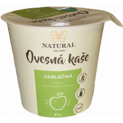 Natural Jihlava Ovesná kaše bez lepku jablečná Natural 80 g – Hledejceny.cz