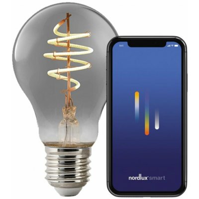 Nordlux LED filament Smart E27 4,7W 1800K 100lm kouřová 2280012747 – Hledejceny.cz
