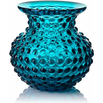 Skloglass Ručně foukaná vázička Lobelka 15cm Aquamarine Velikost: 15cm – Hledejceny.cz