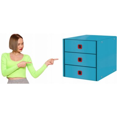 Leitz Cosy box Click & Store 3 zásuvky modrý – Zbozi.Blesk.cz