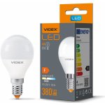 LED žárovka LED E14 G45 Koule 4W = 33W 380lm 3000K teplá bílá 240° Videx – Hledejceny.cz
