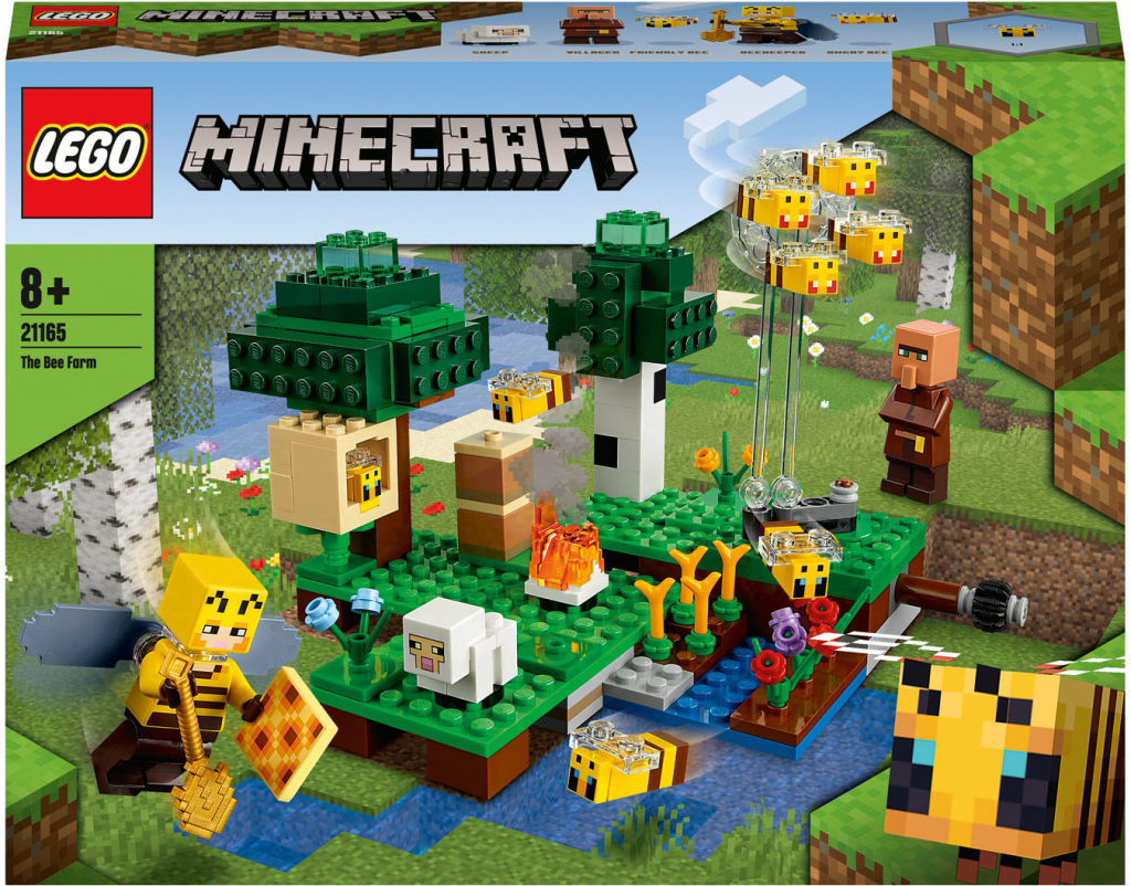 LEGO® set Minecraft 21165 Včelí farma + 21171 Koňská stáj + 21178 Liščí  chata + 21179 Houbový domek od 399 Kč - Heureka.cz
