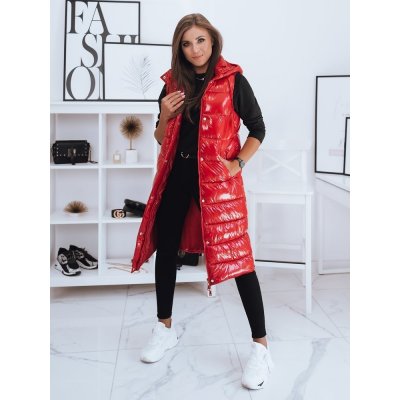 Basic dlouhá lesklá vesta gantini ty2013 červená – Zboží Mobilmania