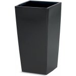 Prosperplast Květináč s vkladem URBI SQUARE MATT antracit 26,5 cm – Zboží Mobilmania
