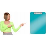 Leitz Wow A4 deska s klipem tyrkysová – Zboží Mobilmania