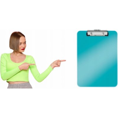 Leitz Wow A4 deska s klipem tyrkysová – Zboží Mobilmania