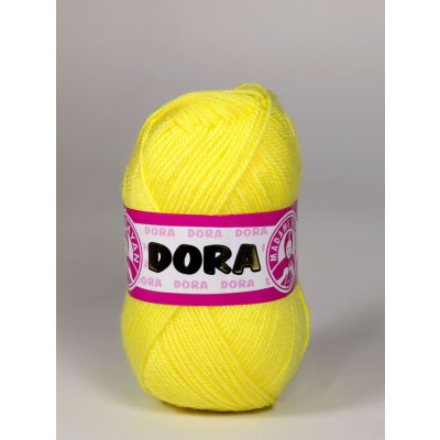 Madame Tricote Paris Pletací příze DORA 028 žlutá, klasická, 100g/250m – Zboží Dáma