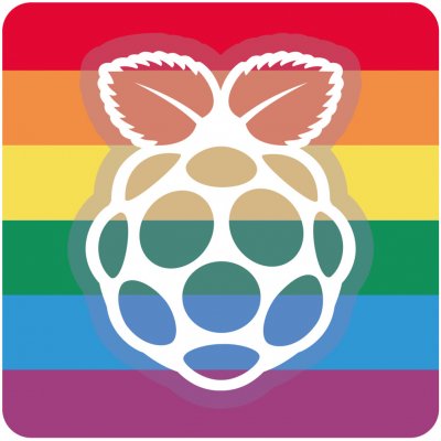Raspberry Pi samolepka "Raspberry Pride" – Zboží Živě
