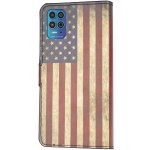 Pouzdro TVC "Vlajka USA" Motorola Moto G100 – Zboží Živě