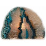 Nefertitis Achát modro - zelený svícen geodka leštěná NF2109 - cca 600 - 700 g – Zboží Dáma