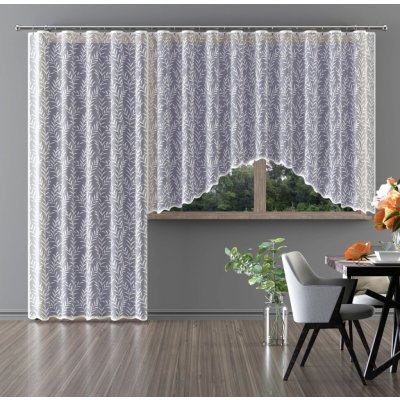 Balkonový set Viktoria 300x150+180x250cm - řasící stuha 2,5cm – Zboží Mobilmania